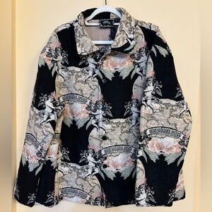 Rebels Black and Cream Tapestry Cherub Shirt